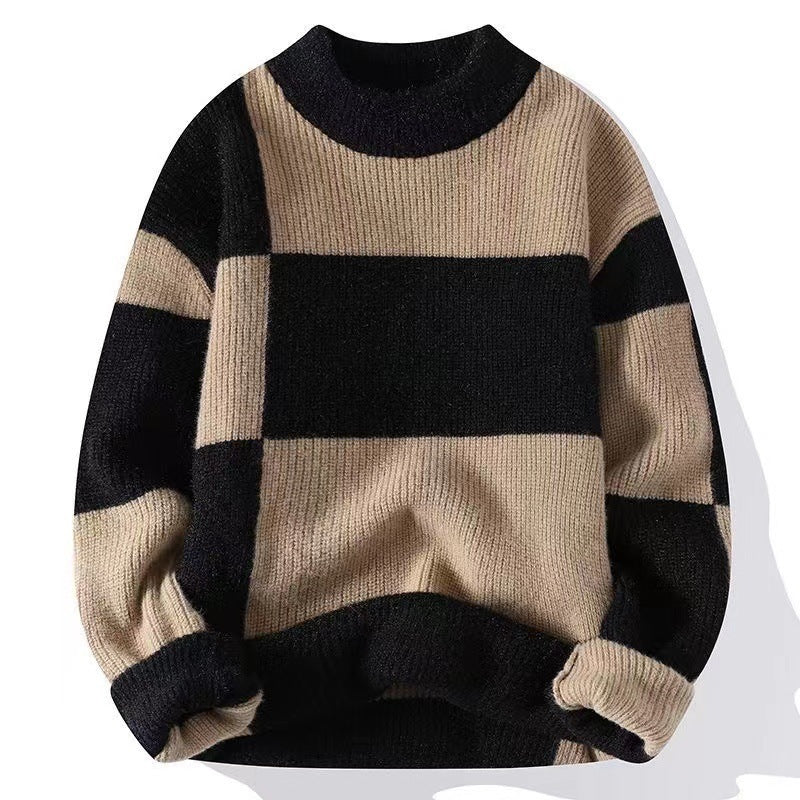 Sweter dzianinowy w paski Brenno