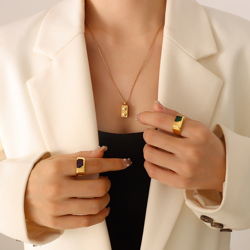 Blocks Necklace