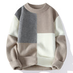 Sweter blokowy Alvano Chenille