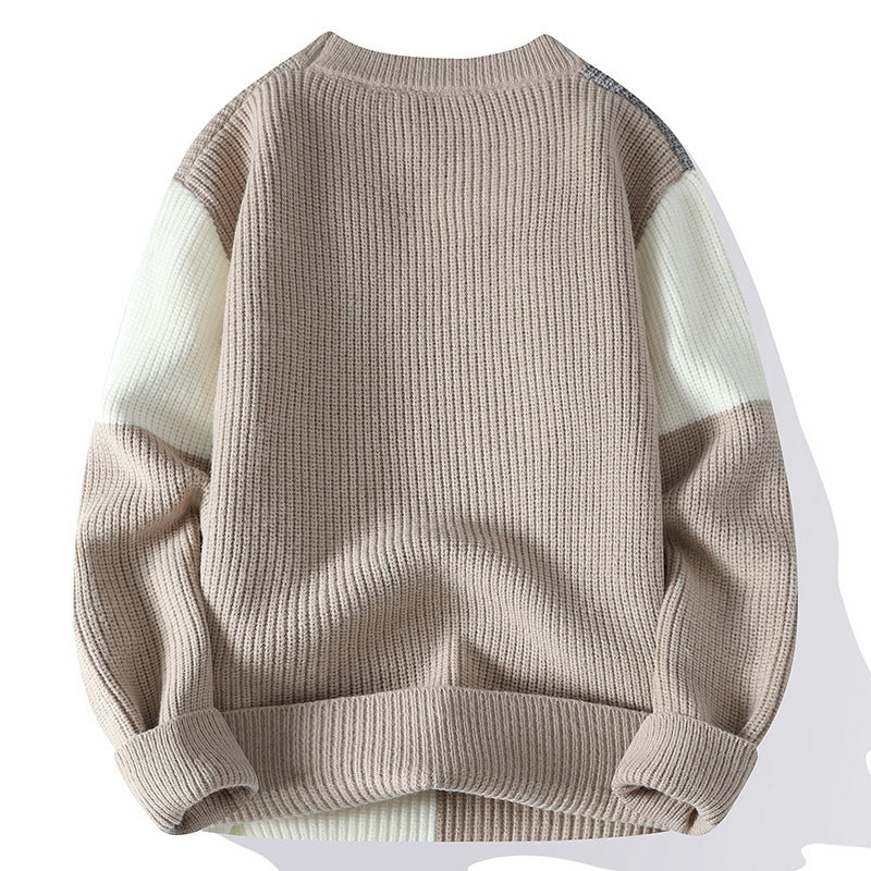 Sweter blokowy Alvano Chenille