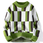 Sweter z dzianiny w paski Marcello