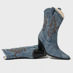 Rustykalne buty dżinsowe