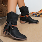 Buty kostki rodeo frędzkie