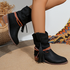 Buty kostki rodeo frędzkie