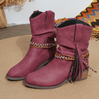 Buty kostki rodeo frędzkie