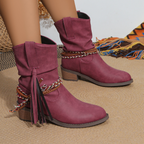 Buty kostki rodeo frędzkie