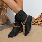 Buty kostki rodeo frędzkie