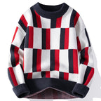 Sweter z dzianiny w paski Marcello
