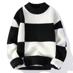 Sweter dzianinowy w paski Brenno