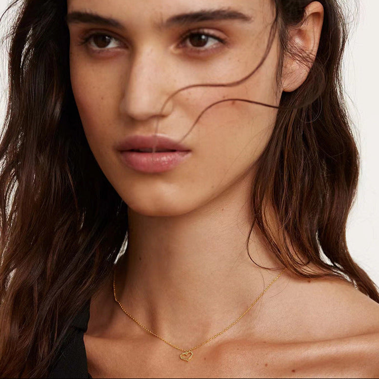 Hollow Heart Necklace